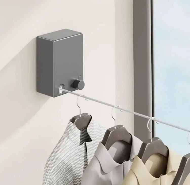 Corde/ étendoir rétractable en acier inoxydable